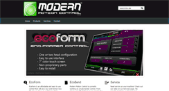 Desktop Screenshot of modernmotioncontrol.com